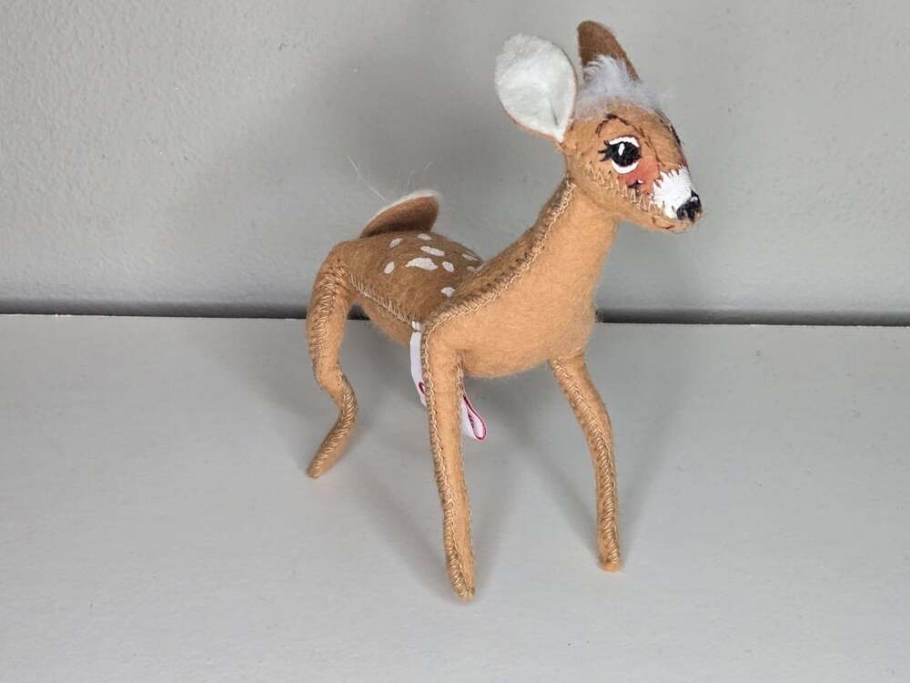 Annalee Fawn Deer Doll Vintage 1991 Felt Christmas Woodland Figurine